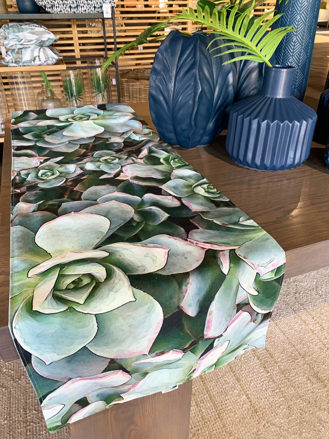 Aeonium Table Runner