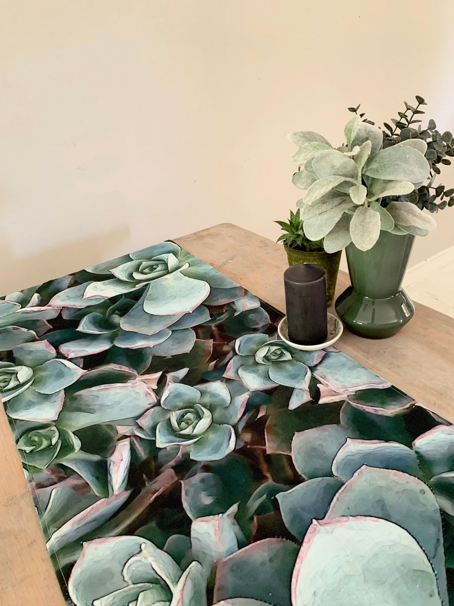 Aeonium Table Runner