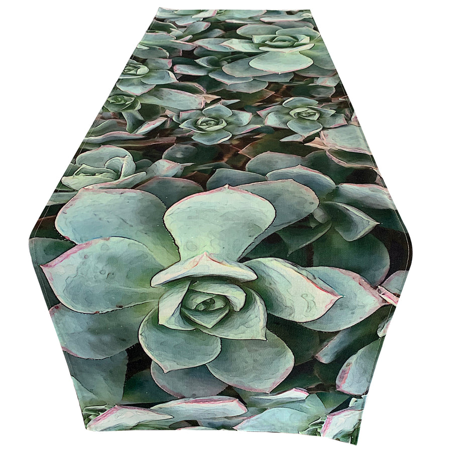 Aeonium Table Runner