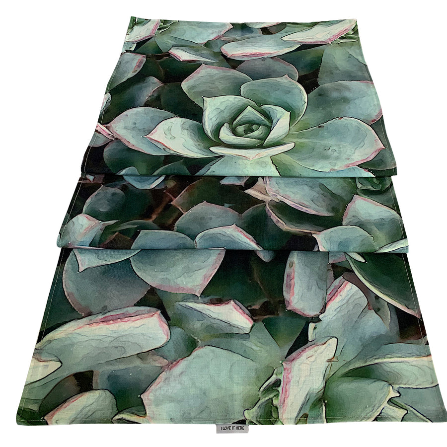 Aeonium Table Runner